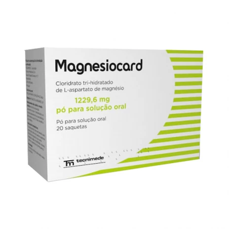 Magnesiocard 1229,6 mg Pó para Solução Oral 20 saquetas