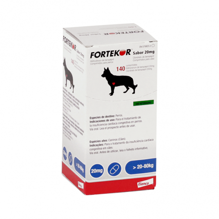 Fortekor Flavor 20 mg 140 comprimidos