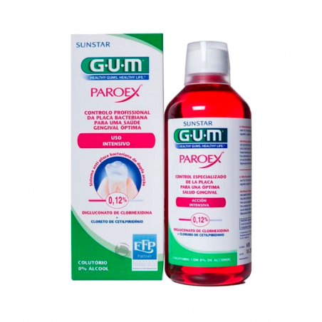 Gum Paroex Bain de Bouche Control ou Plaque 500 ml