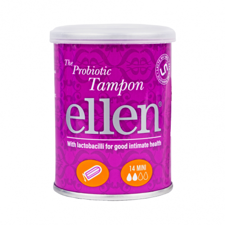 Ellen Tampons Menstruels avec Probiotique Mini 14Unités
