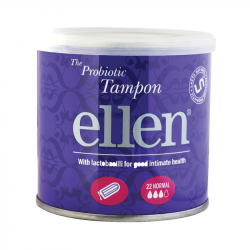 Ellen Tampões Menstruais com Probiótico Normal 22Unidades