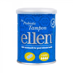 Ellen Tampões Menstruais com Probiótico Super 8 Unidades