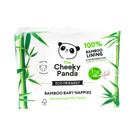 The Cheeky Panda Diaper T1 2-5kg 48pcs