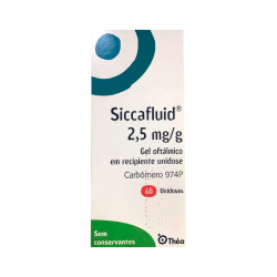 Siccafluid 2,5 mg / g Gel oftálmico 60unidosis