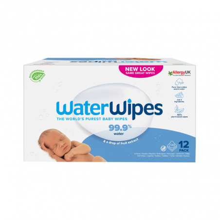 WaterWipes Biodegradable 12x60unidades WaterWipes Biodegradable 12x60unidades