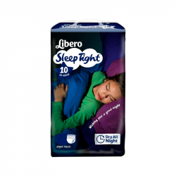 Libero Sleep Tight Absorbant Sous-Vêtements Tam 10 Large 9pcs