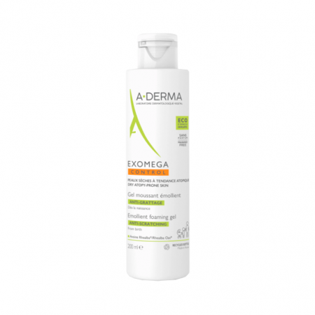 A-Derma Exomega Control Gel Mousse Émolliente 200ml A-Derma Exomega Control Gel Mousse Émolliente 200ml