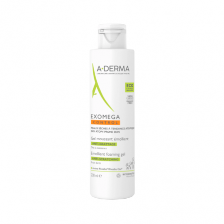 A-Derma Exomega Control Gel Mousse Émolliente 200ml