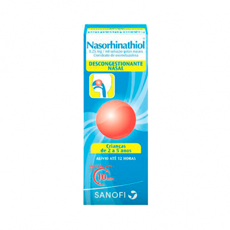 Nasorhinathiol 0.25mg/ml Nasal Drops 15ml