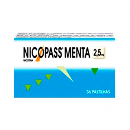 Nicopass Menthe 2,5 mg 36 pastilles