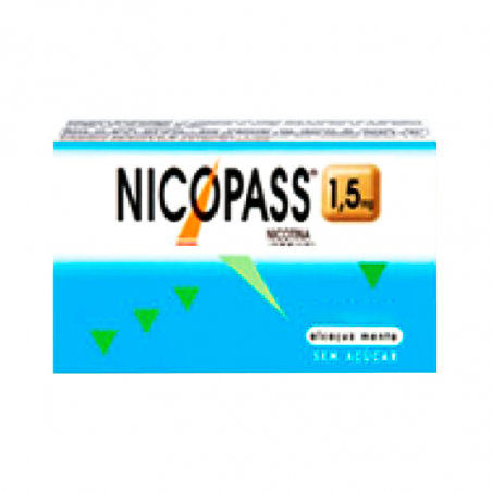 Nicopass 1,5mg Menta Fresca 96 pastilhas