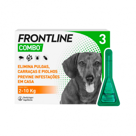 Frontline Combo Cão 2-10kg 3 pipetas