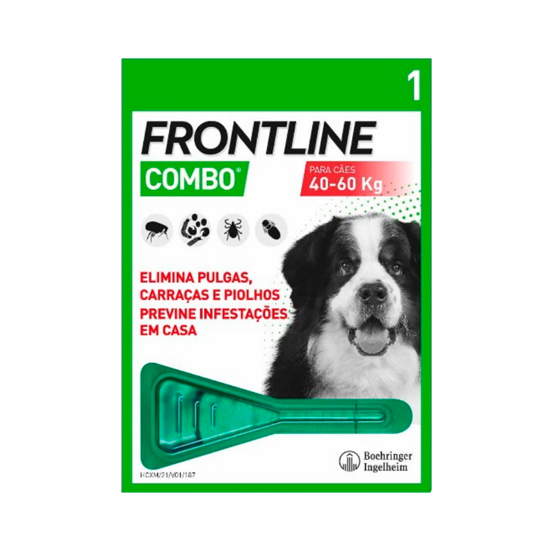Frontline Combo Cães 40-60kg 1 pipeta