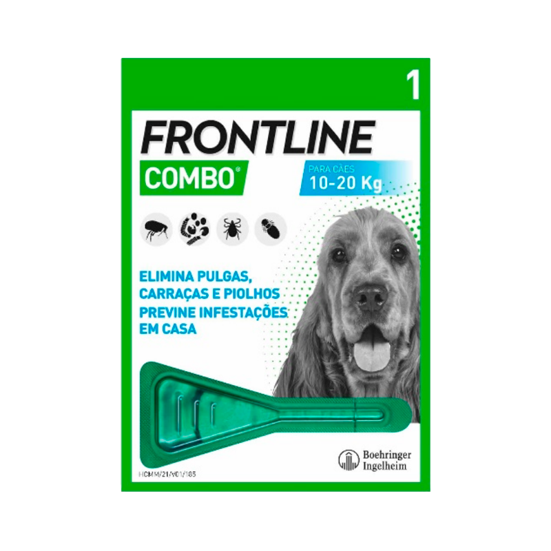 Frontline Combo Cães 10-20kg 1 pipeta