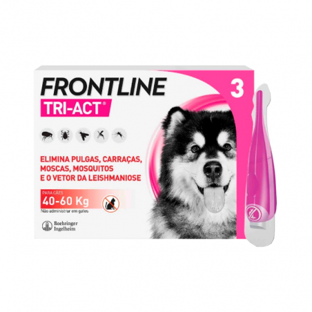 Frontline Tri-Act 40-60Kg 3 Pipettes