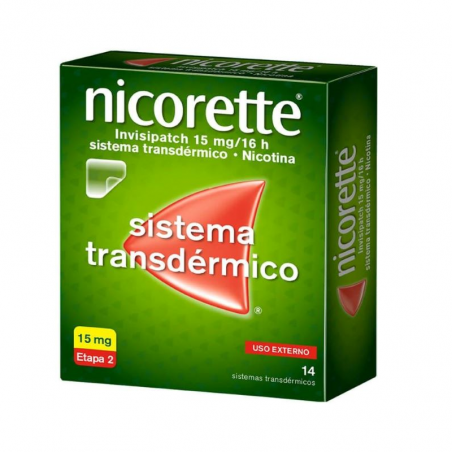 Nicorette Invisipatch 15mg/16h 14 transdermal patches