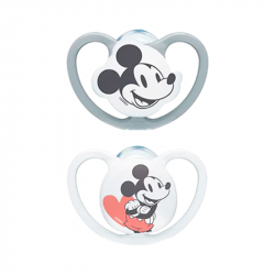 Nuk Space Silicone Disney Mickey Sucette 0-6m