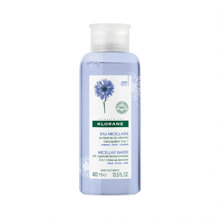 Klorane Micellar Cleansing Water with Floral Water of Cyan Flower 400ml