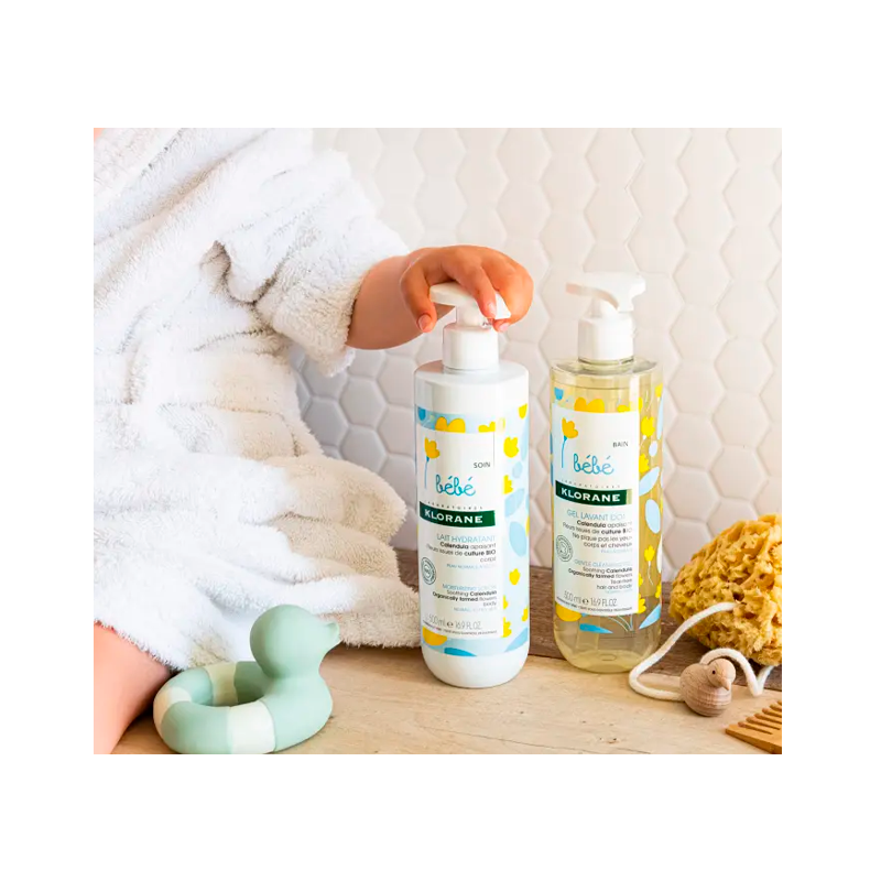 Klorane Bébé Lait Nettoyant au Calendula 500 ml