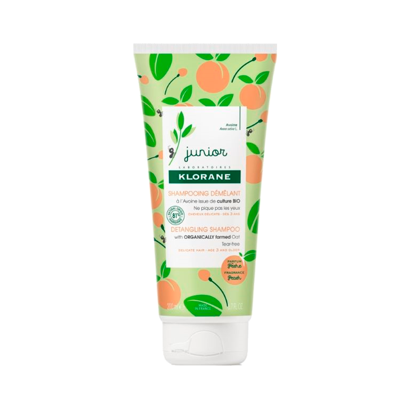 Klorane Junior Peach Detangling Shampoo 200ml