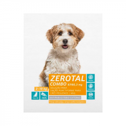 Patta Zerotal Combo Perros Pequeños 2-10kg 3pipetas