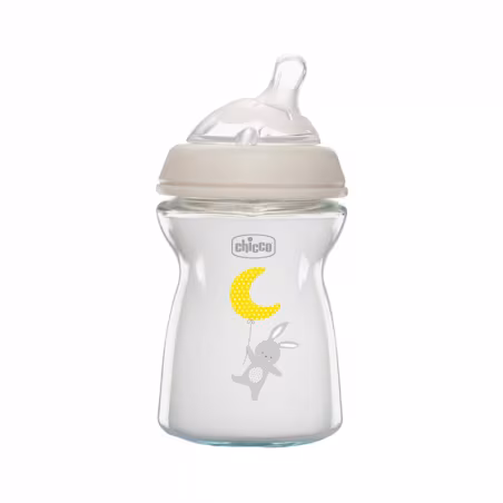 Chicco NaturalFeeling Biberón de Vidrio Flujo Normal +0m 250ml