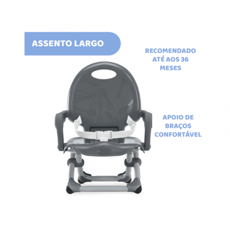 Asiento Chicco Pocket Snack gris oscuro