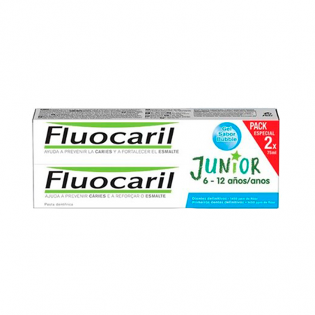 Fluocaril Junior Burbuja Pasta De Dientes 2x75ml