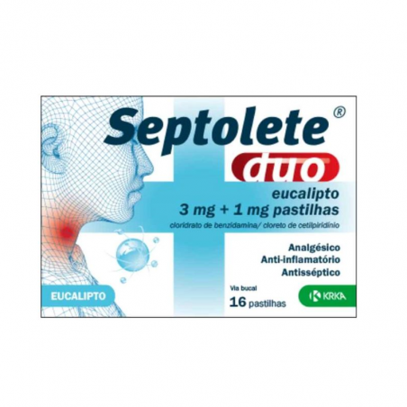 Septolete Duo Eucalipto 3mg+1mg 16 pastilhas