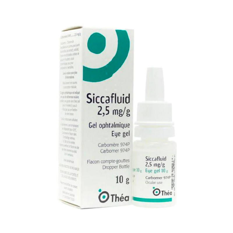 Siccafluid 2.5mg/g Gel Ophtalmique 10g