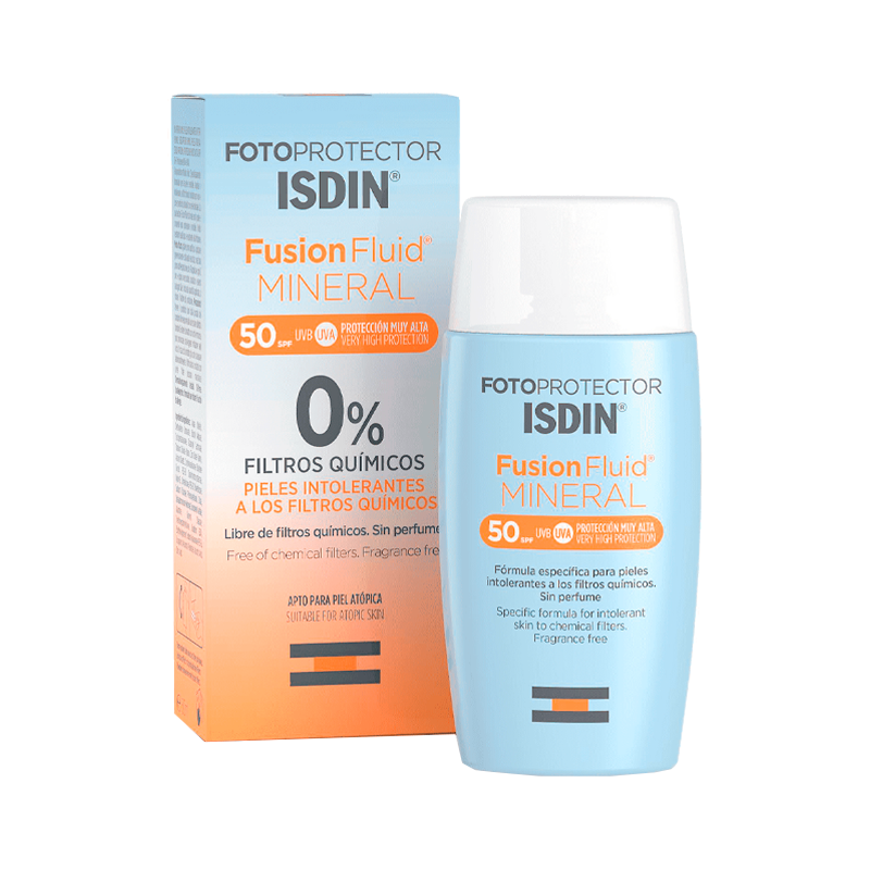 Isdin Fotoprotector Fusión Fluido Mineral FPS50+ 50ml