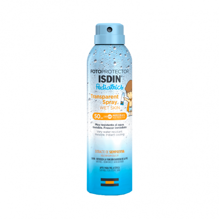 Isdin Pediatrics Spray fotoprotector para piel húmeda SPF50 + 250 ml