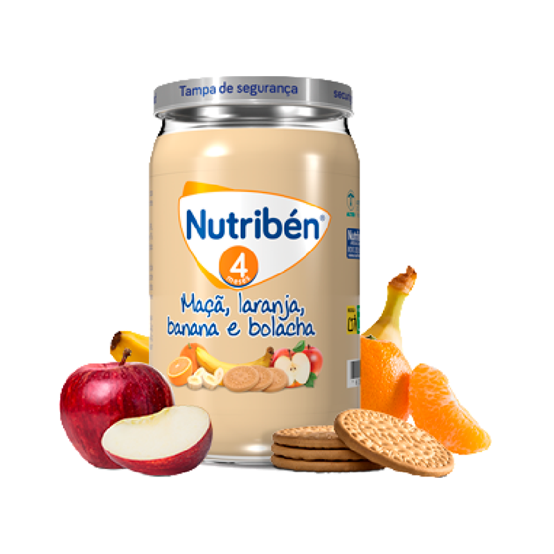 Nutribén Apple, Orange, Banana and Biscuit Jar 235g