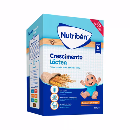 Nutribén Papilla Crecimiento Lechoso 6m + 600g