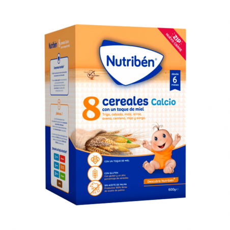 Nutribén Papa 8 Cereals and Non-Milky Honey 6m + 600g