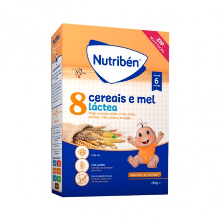 Nutribén Papa 8 Cereals and Honey Non-Dairy Maria Cracker 6m+ 250g