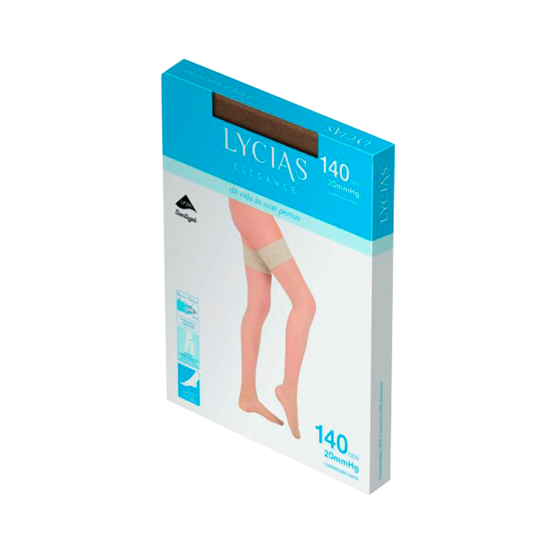 Lycias Elegance Chaussette Adhésive 140Den Nudo taille 4