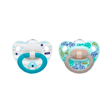 NUK Classic Happy Days Silicone Pacifier 6-18m 2units