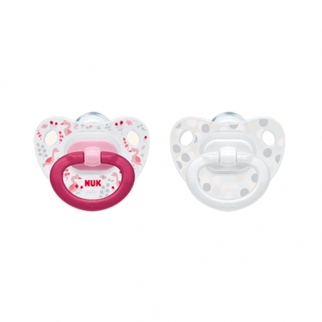 NUK Classic Happy Days Silicone Pacifier 6-18m 2units