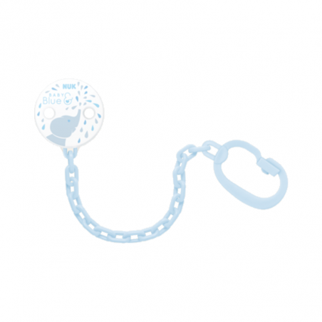 Nuk Chain Rose & Blue for Blue Pacifier