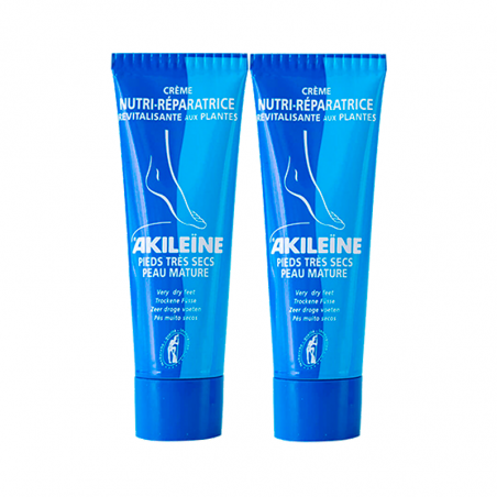 Akileine Crème Nutri-Réparatrice 2x50ml