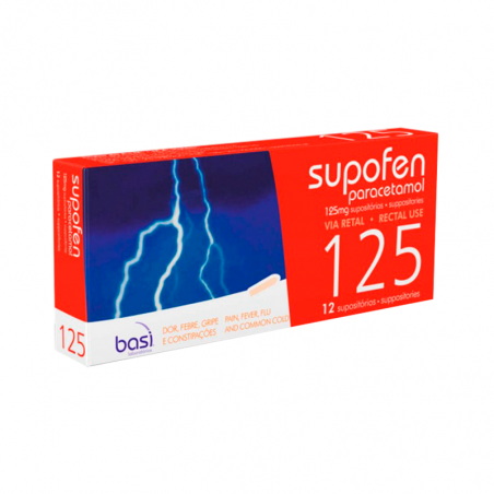 Supofen 125mg 12supositorios