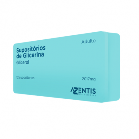 Azentis Adult Glicerina Supositorios 12 Supositorios