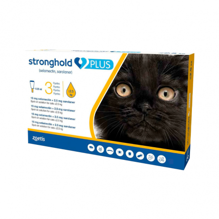 Stronghold Plus 15 2 5mg up to 2.5kg 3pipettes