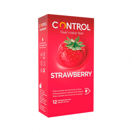 Control Strawberry Condoms 12pcs