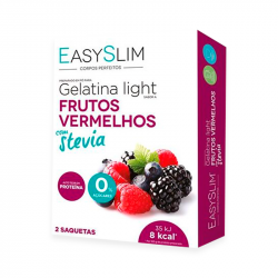 EasySlim Gelatina Frutos Vermelhos Stevia 2x15gr