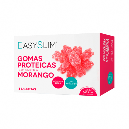 Easyslim Gomas Proteína Morango 3x70g