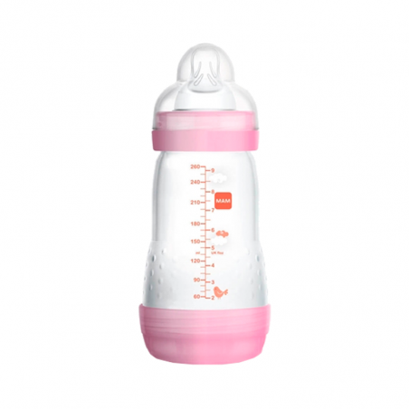 Mam Easy Start Anti-Cramping Bottle +0m 2x260ml Pink Tiger