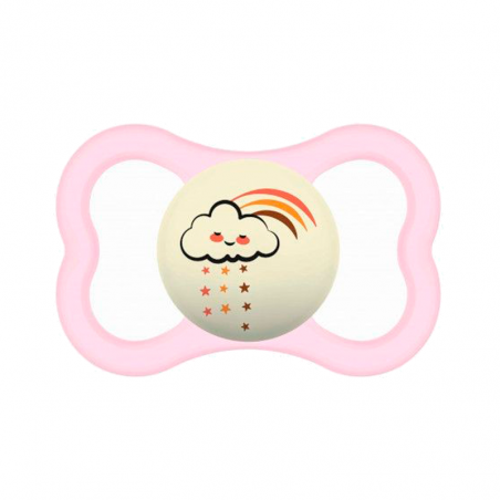 Mam Pacifier Supreme Night +6M Silicone Pink
