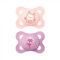 Mam 2 Original Silicone Pacifiers +2M Pink